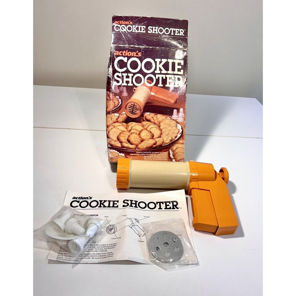 Vintage 1984 Actions Cookie Shooter and Cake Decorator As Seen on TV
